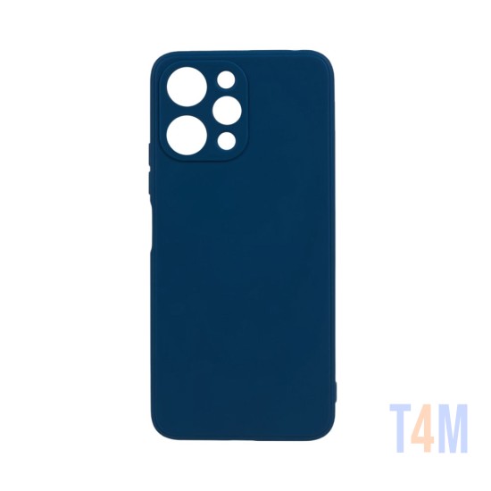 Capa de Silicone com Moldura de Câmera para Xiaomi Redmi 12 Azul Escuro